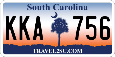 SC license plate KKA756