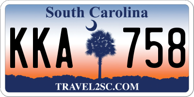 SC license plate KKA758