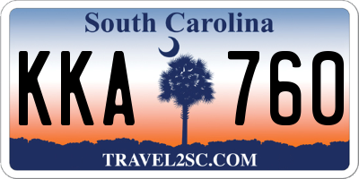 SC license plate KKA760