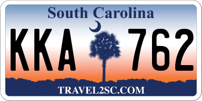 SC license plate KKA762