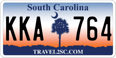 SC license plate KKA764