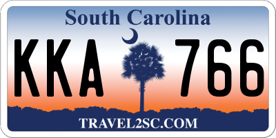 SC license plate KKA766