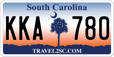 SC license plate KKA780