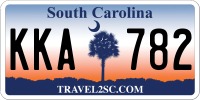 SC license plate KKA782