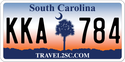 SC license plate KKA784
