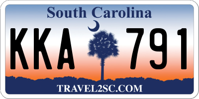 SC license plate KKA791
