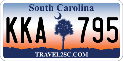 SC license plate KKA795