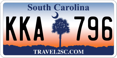 SC license plate KKA796