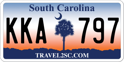 SC license plate KKA797