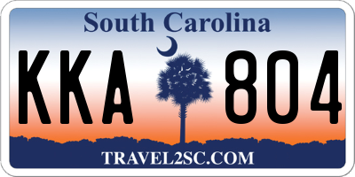 SC license plate KKA804