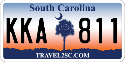 SC license plate KKA811