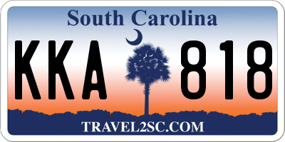 SC license plate KKA818