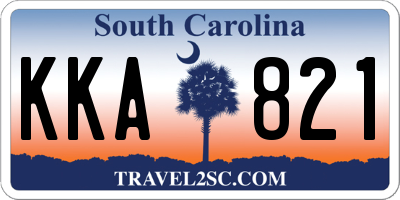 SC license plate KKA821