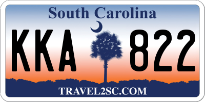 SC license plate KKA822