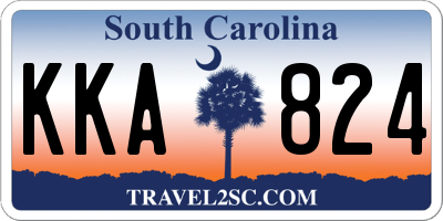 SC license plate KKA824