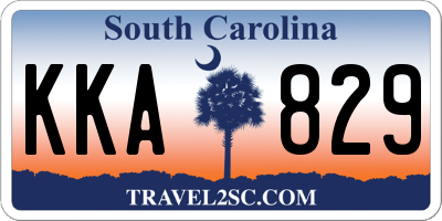 SC license plate KKA829
