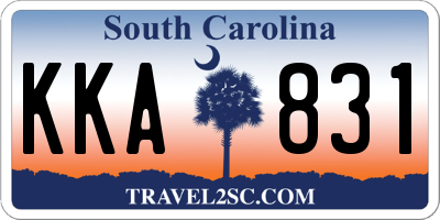 SC license plate KKA831