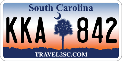 SC license plate KKA842