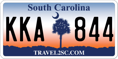 SC license plate KKA844