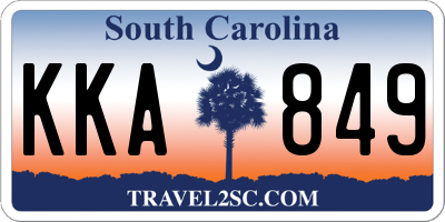 SC license plate KKA849