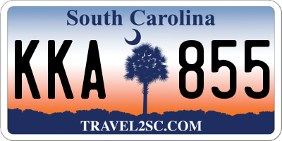 SC license plate KKA855