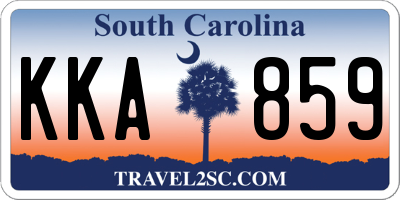SC license plate KKA859
