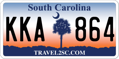 SC license plate KKA864