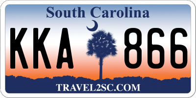 SC license plate KKA866