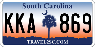 SC license plate KKA869