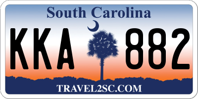 SC license plate KKA882