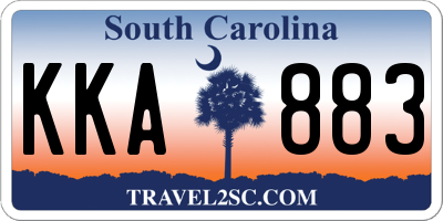 SC license plate KKA883