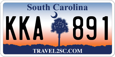 SC license plate KKA891