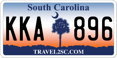 SC license plate KKA896