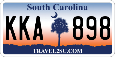SC license plate KKA898