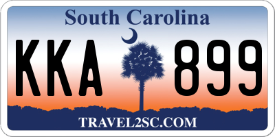 SC license plate KKA899