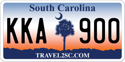 SC license plate KKA900