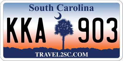 SC license plate KKA903