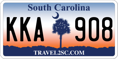 SC license plate KKA908