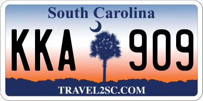 SC license plate KKA909