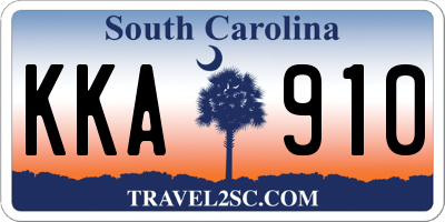 SC license plate KKA910