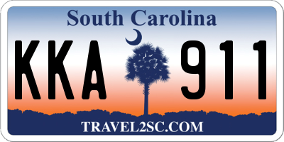 SC license plate KKA911