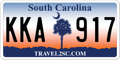 SC license plate KKA917