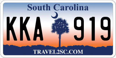 SC license plate KKA919