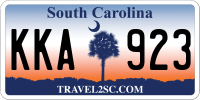 SC license plate KKA923