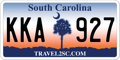 SC license plate KKA927