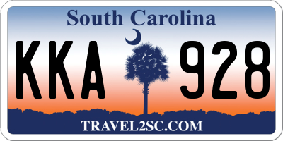 SC license plate KKA928