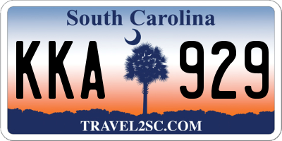 SC license plate KKA929