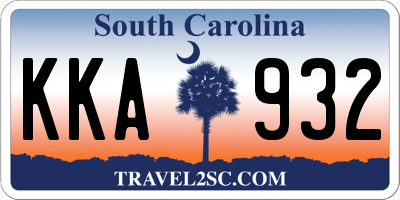 SC license plate KKA932