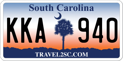 SC license plate KKA940