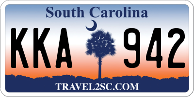 SC license plate KKA942